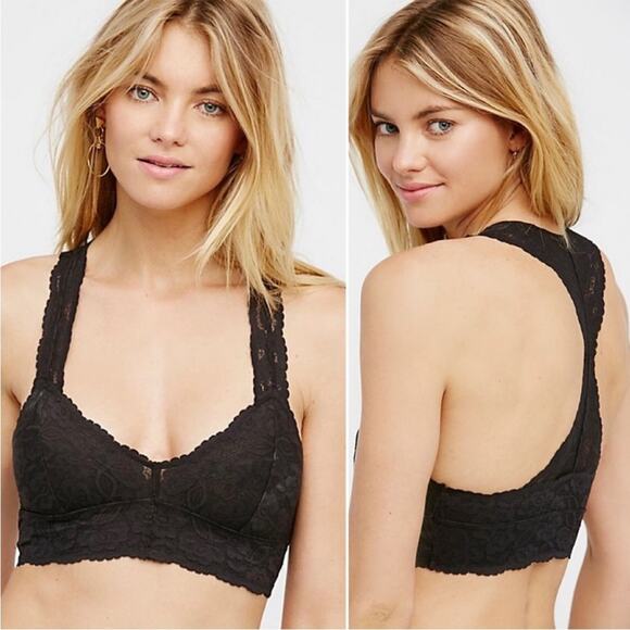Free People Other - Free People Intimates Racerback Lace Bralette Back